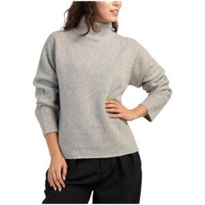 VINCE Cashmere Boxy Turtleneck Sweater